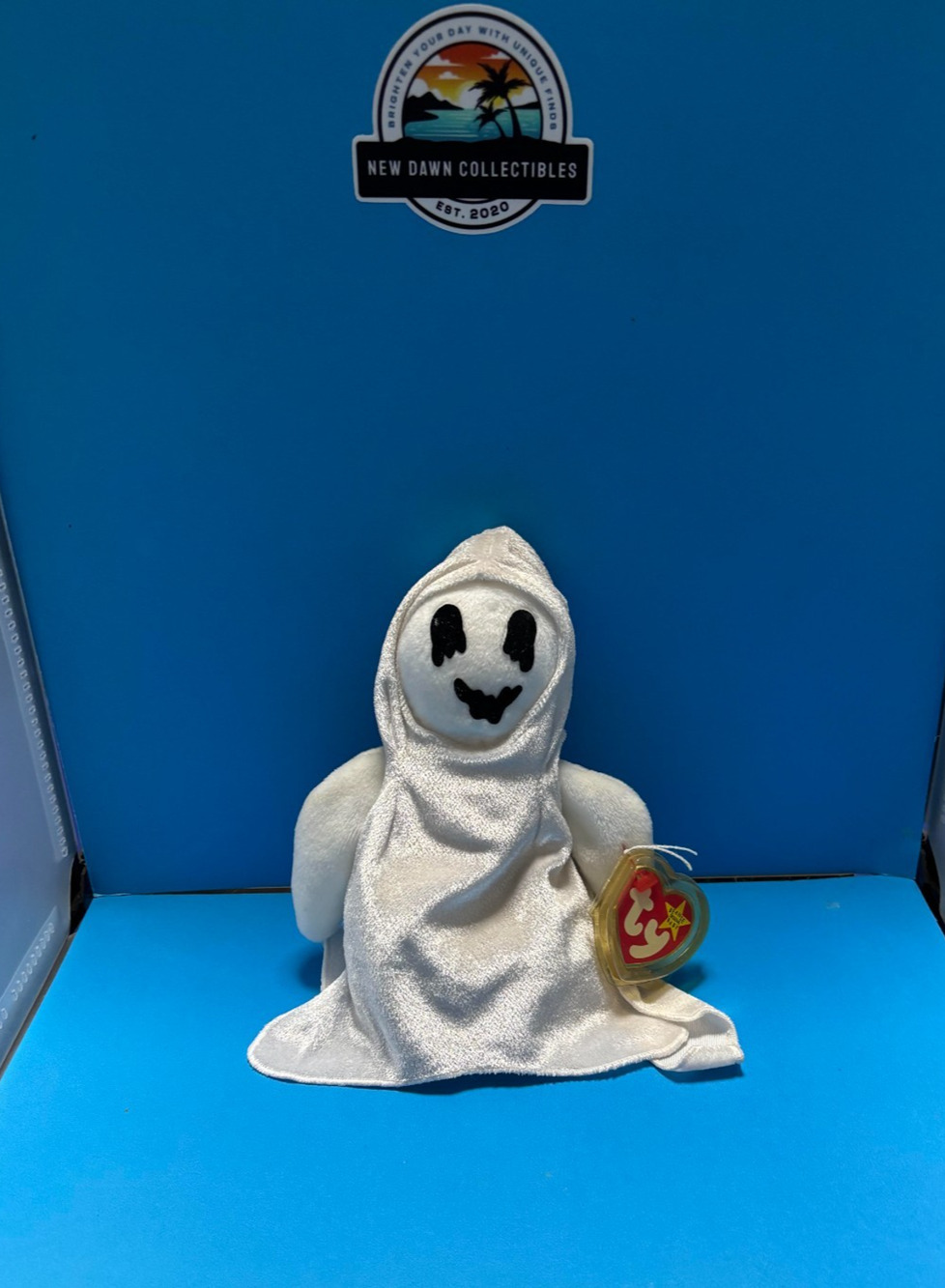 Ty Beanie Baby Sheets the Ghost 1999 Vintage Halloween Plush Mint Tag Protected